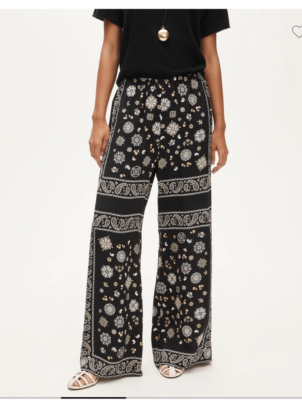 J.Crew Cosmo pant in bandana-print viscose twill